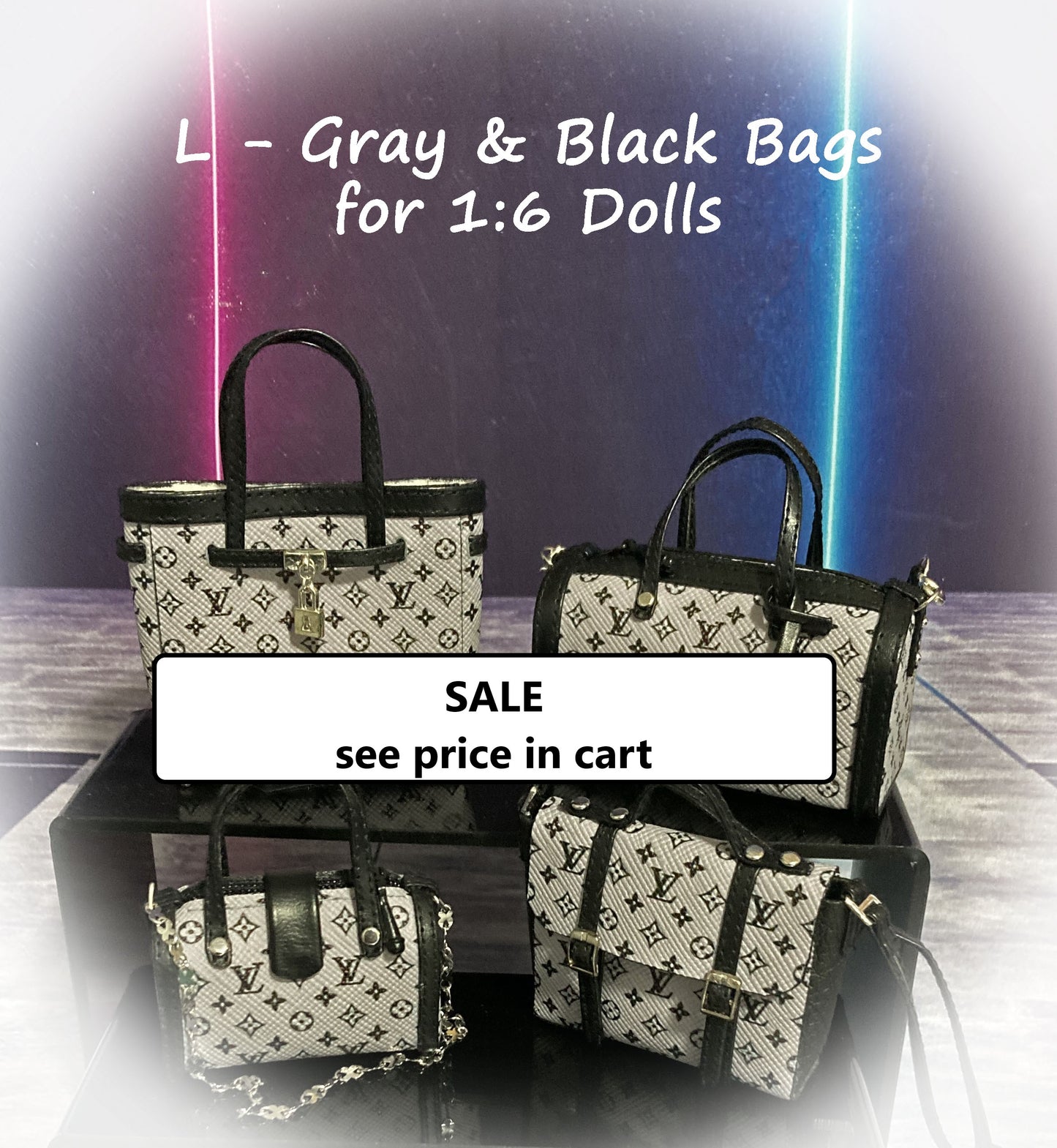1:6 Doll Handbags