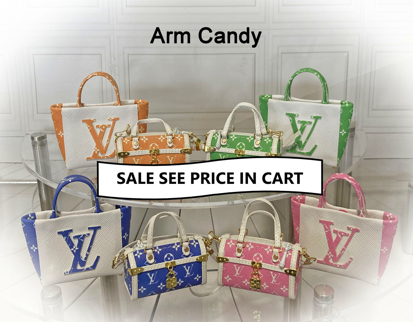 Arm Candy Handbags for 1:6 Dolls like Barbie, Blythe, Integrity, JHA