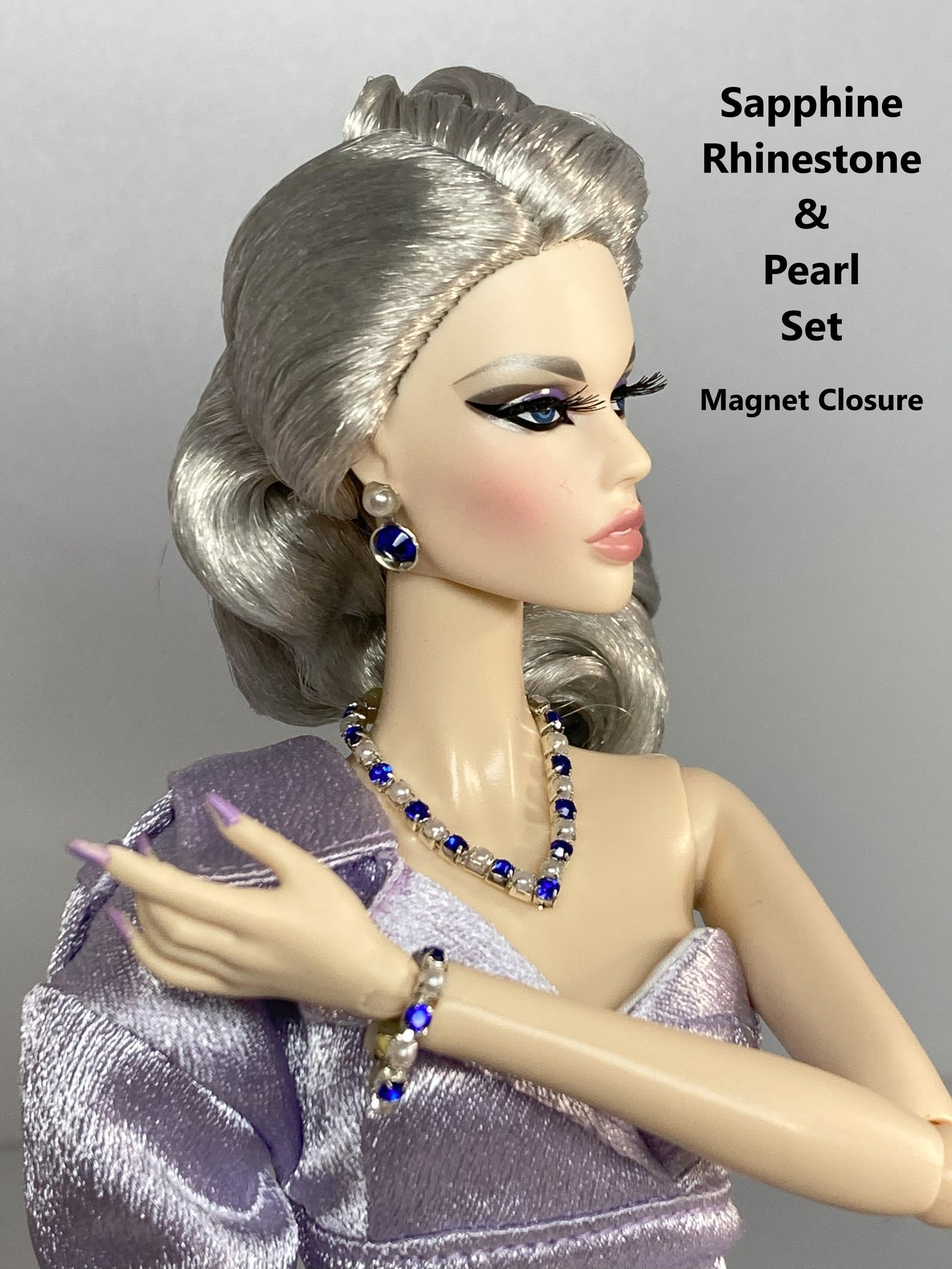Rhinestone Jewelry for 1:6 Dolls 11 - 12"