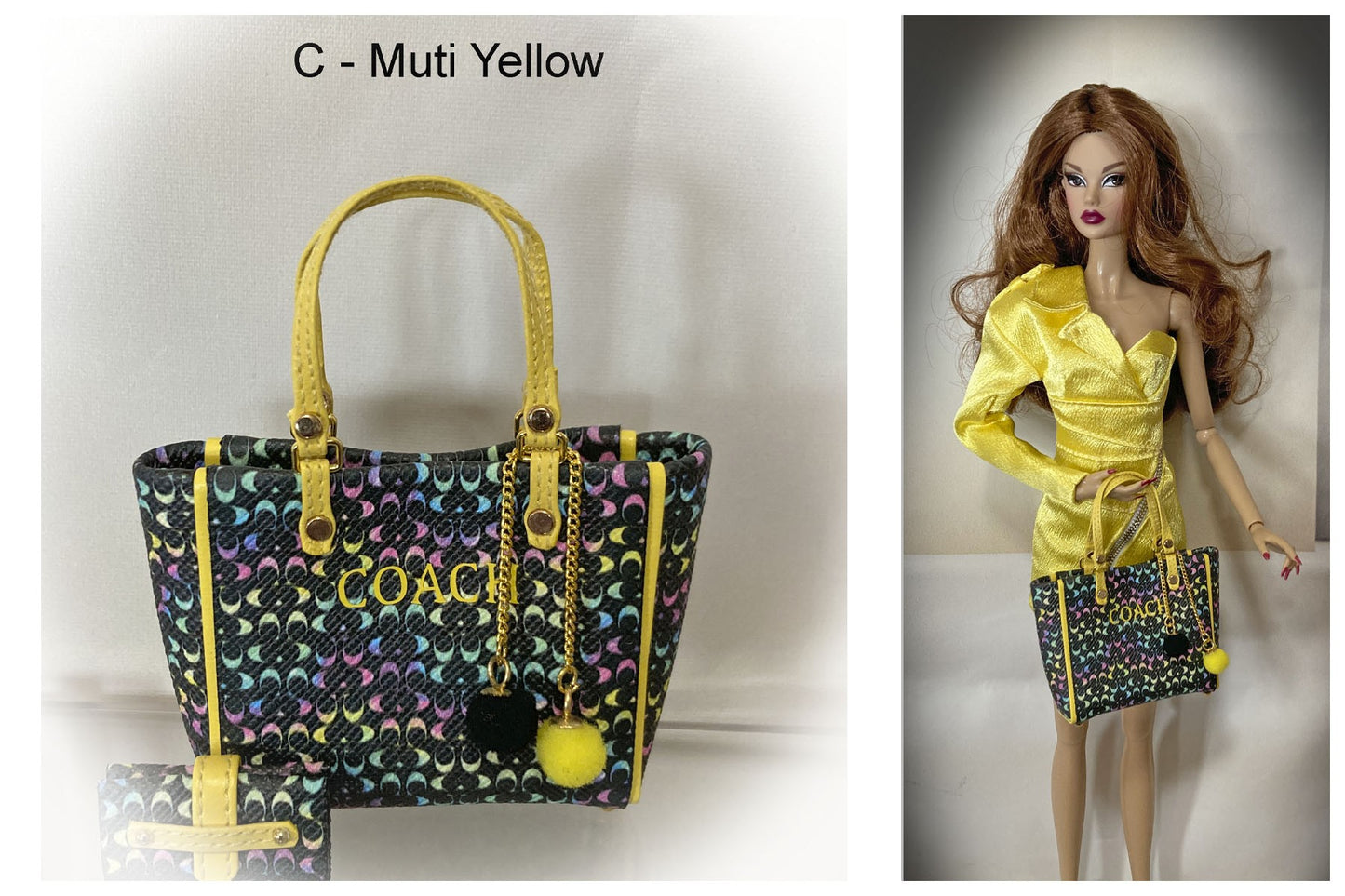 Bold Handbags for 1:6 Dolls like Barbie, Blythe, Integrity, JHA