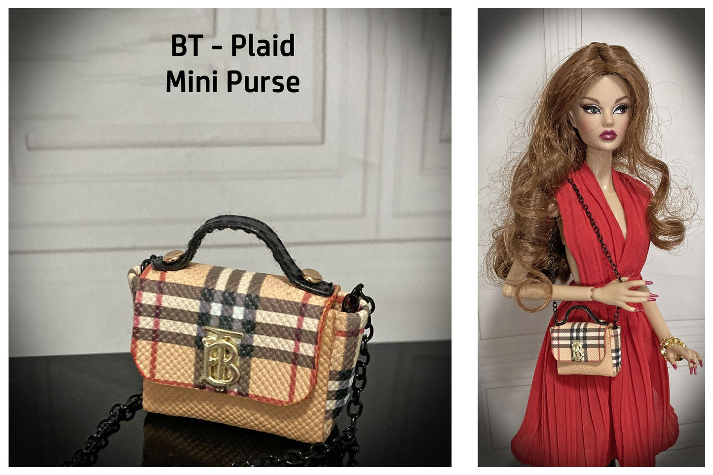Mini Collection Handbags for 1:6 Dolls like Barbie, Blythe, Integrity, JHA
