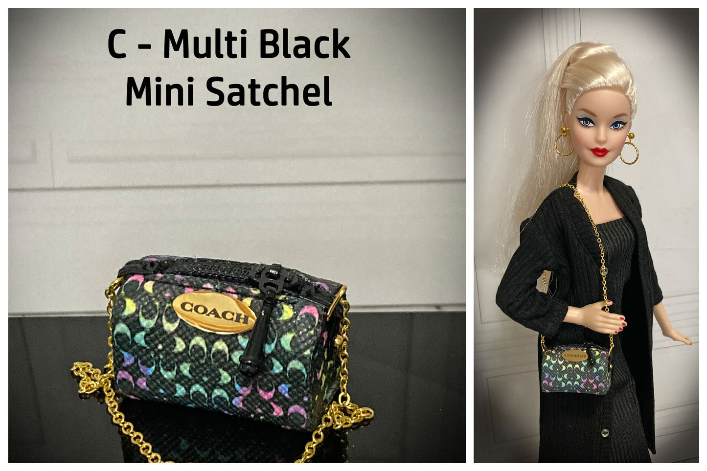 Mini Collection Handbags for 1:6 Dolls like Barbie, Blythe, Integrity, JHA