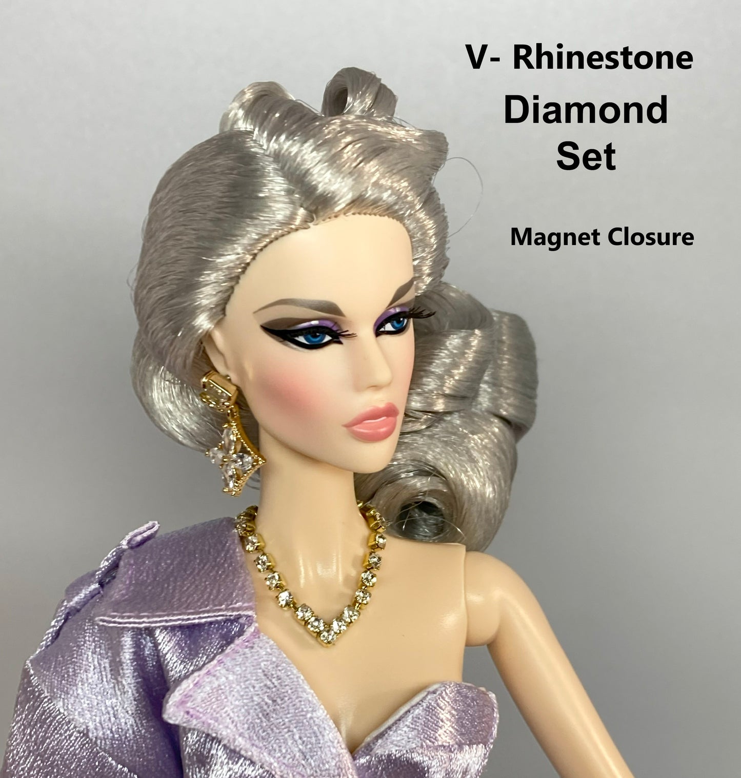 Rhinestone Jewelry for 1:6 Dolls 11 - 12"