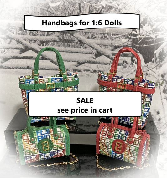 Handbags for 1:6 Dolls like Barbie, Blythe, Integrity, JHA