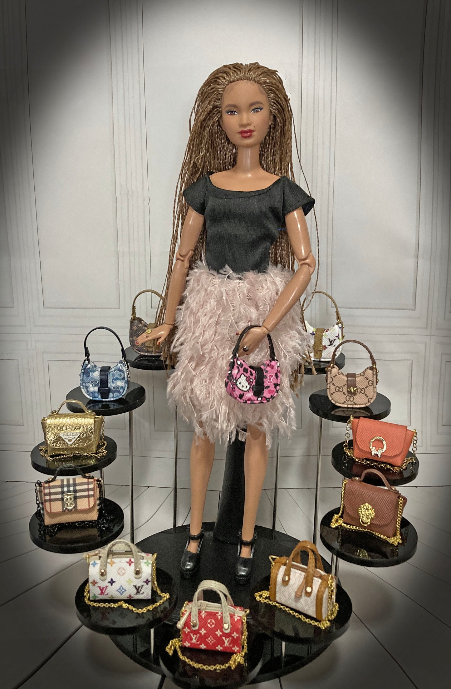 Mini Collection Handbags for 1:6 Dolls like Barbie, Blythe, Integrity, JHA