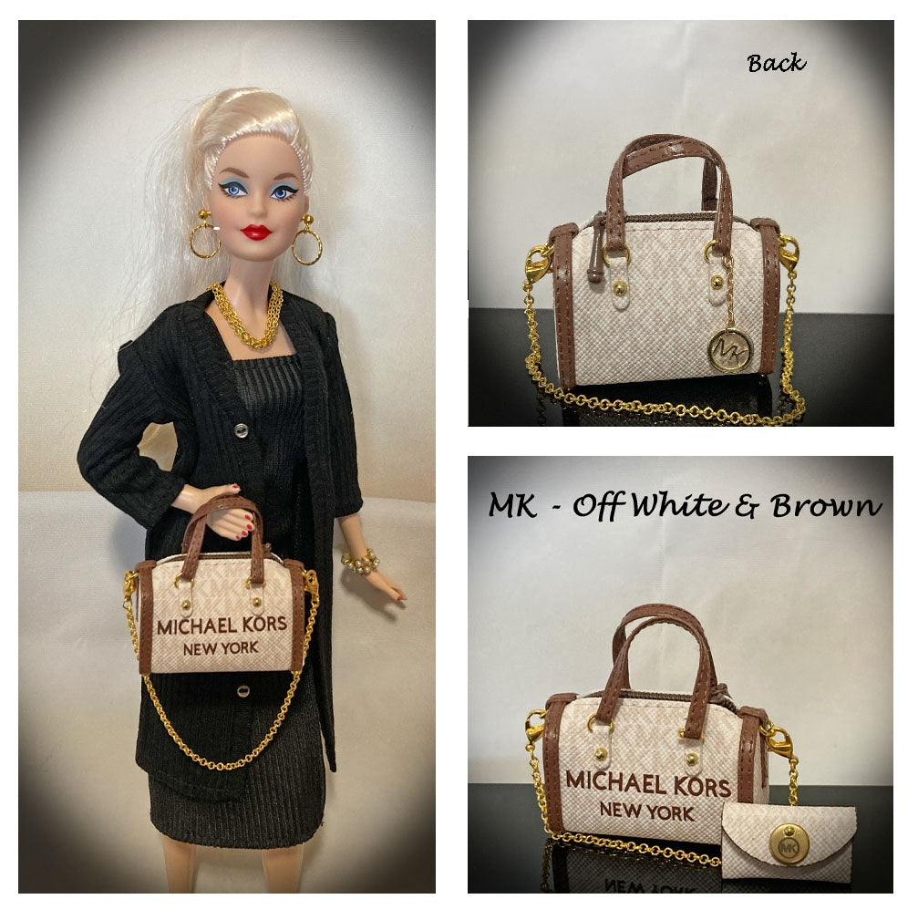 Simply Bold Reversible Satchel Handbags for 1:6 Dolls like Barbie, Blythe, Integrity, JHA