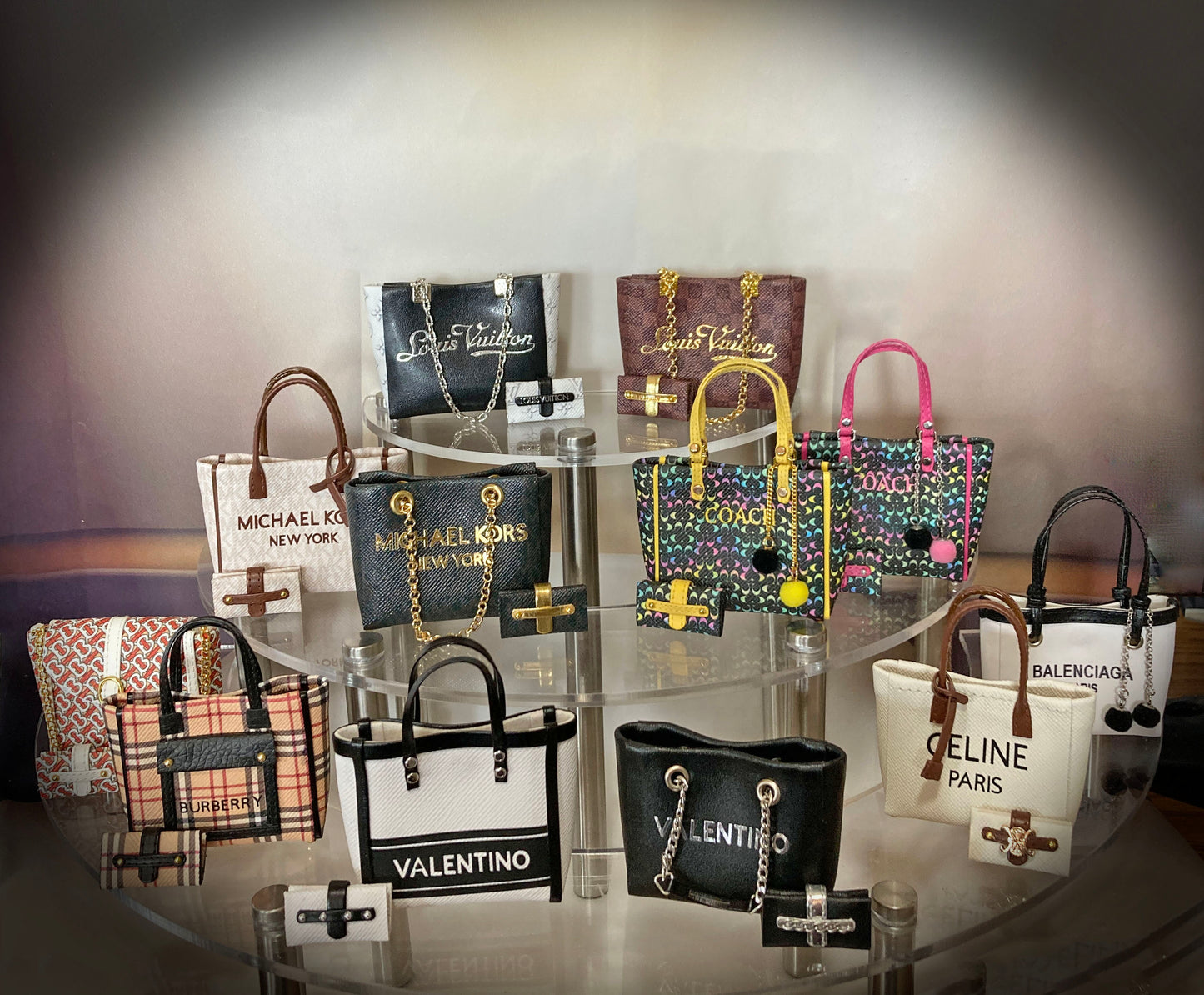 Bold Handbags for 1:6 Dolls like Barbie, Blythe, Integrity, JHA