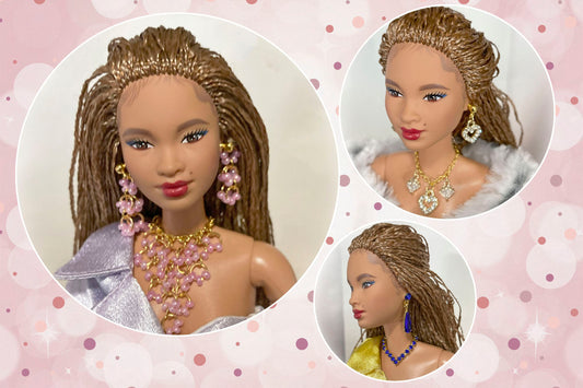 Rhinestone Jewelry for 1:6 Dolls 11 - 12"