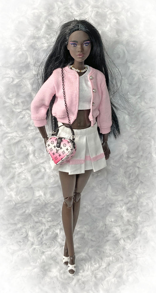 Heart Handbags for 1:6 Dolls like Barbie, Blythe, Integrity, JHA
