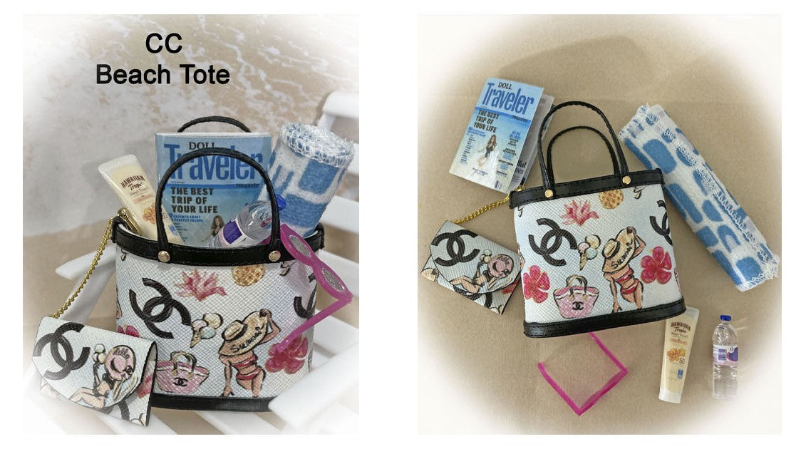 Beach Handbags for Barbie, Blythe, Integrity or Equivalent Dolls