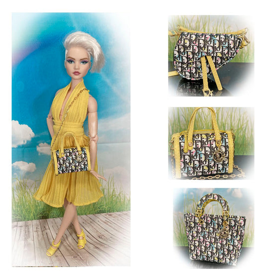 Bolsos para muñecas 1:6 como Barbie, Blythe, Integrity, JHA
