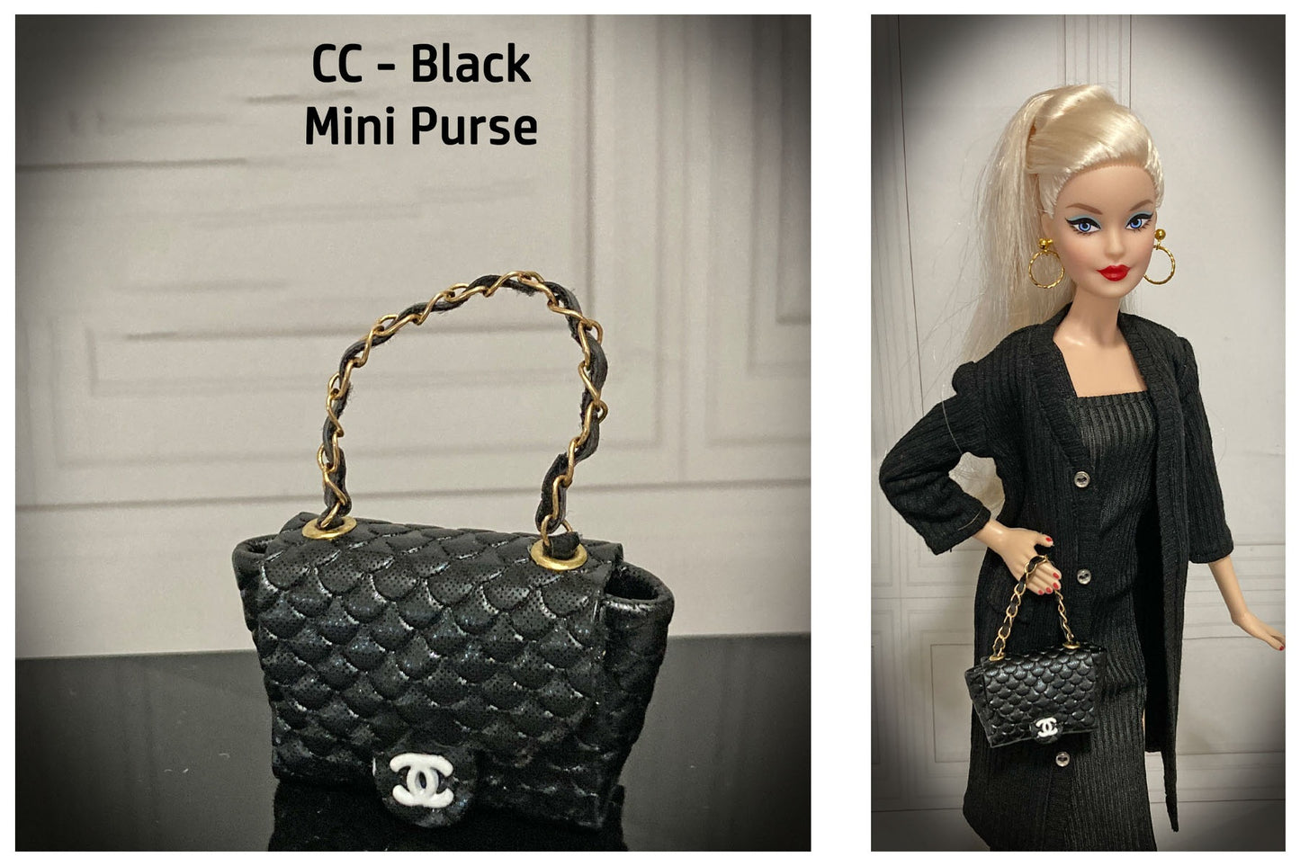 Mini Collection Handbags for 1:6 Dolls like Barbie, Blythe, Integrity, JHA