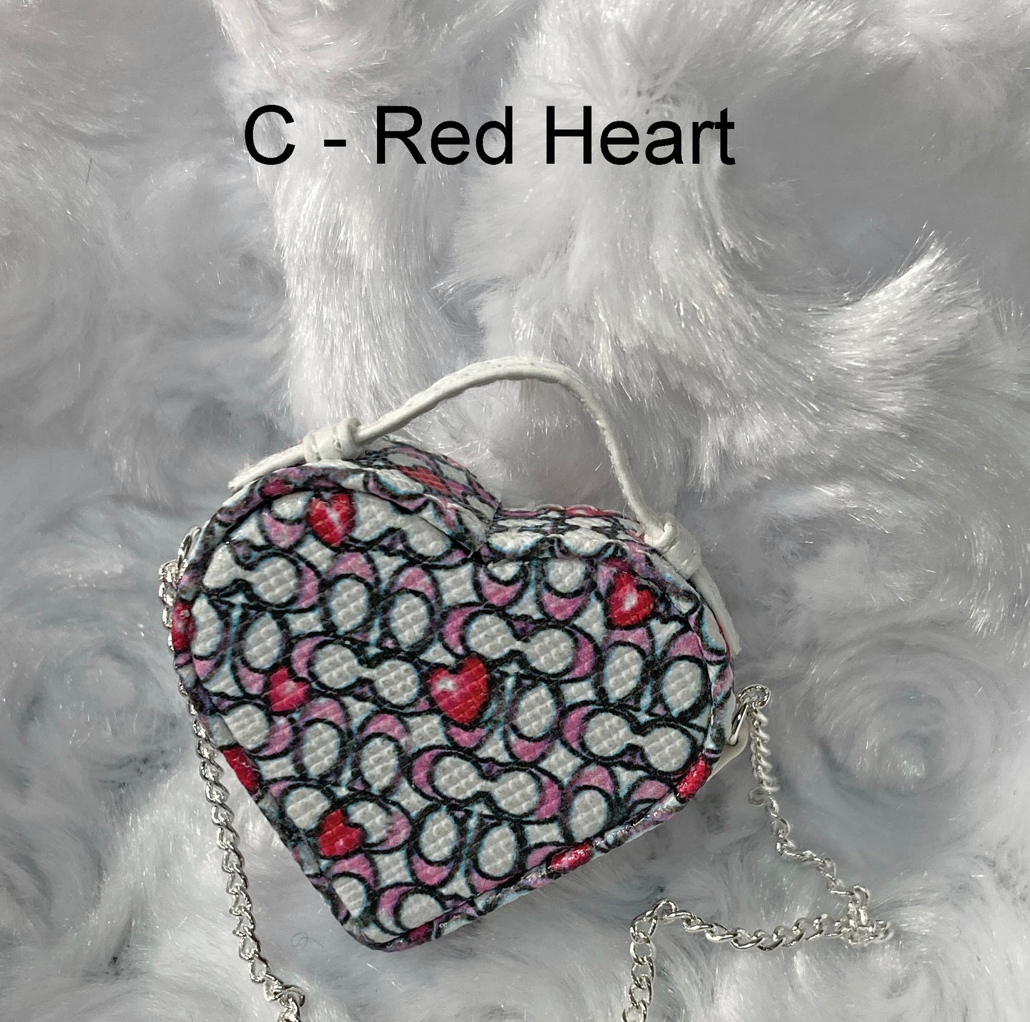 Heart Handbags for 1:6 Dolls like Barbie, Blythe, Integrity, JHA