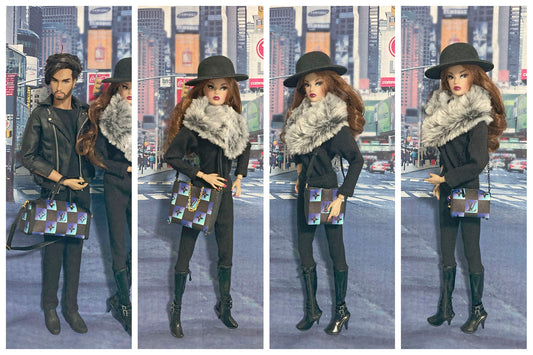 Bolsos para muñecas 1:6 como Barbie, Blythe, Integrity, JHA 