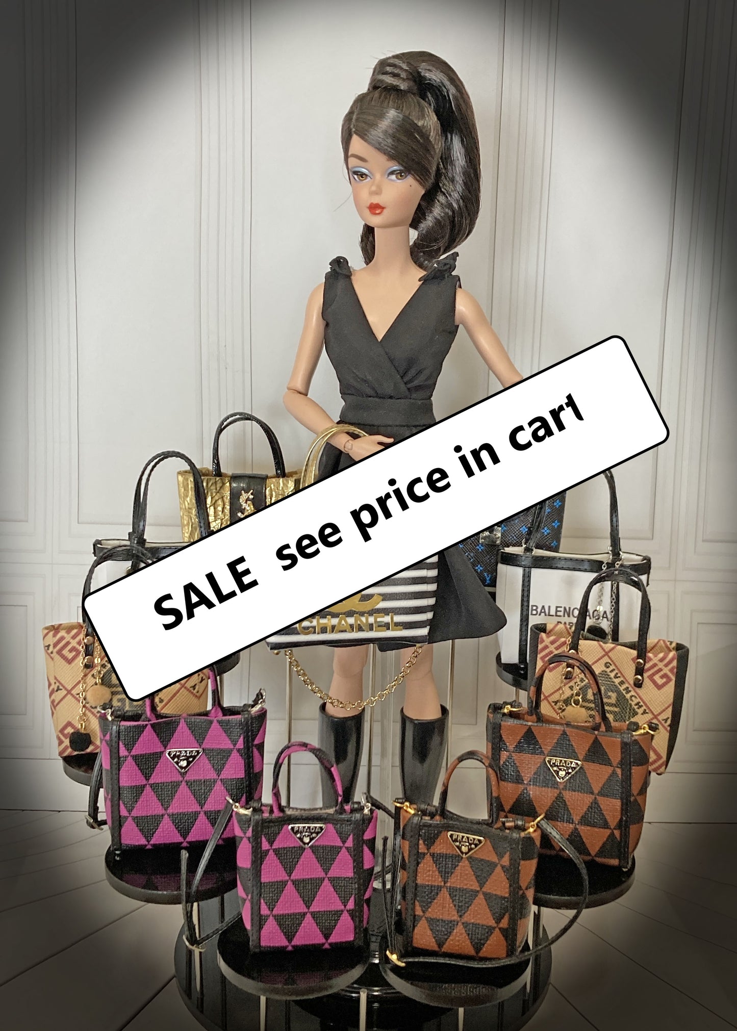 Handbags for 1:6 Dolls like Barbie, Blythe, Integrity, JHA