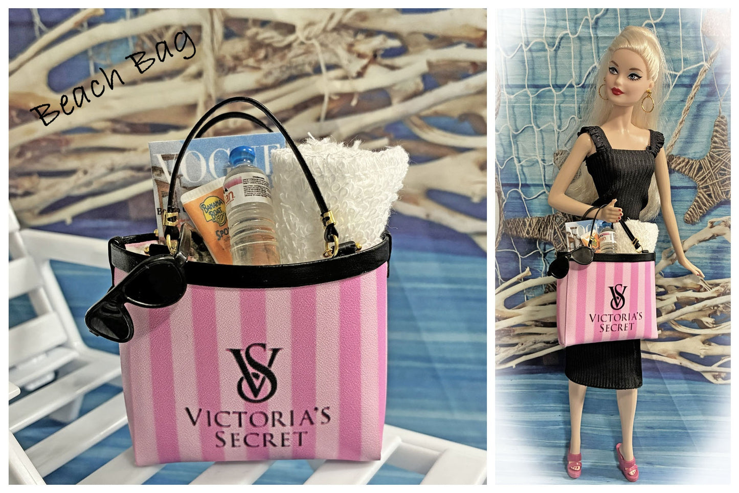 Beach Bags for Barbie, Blythe, Integrity or Equivalent Dolls